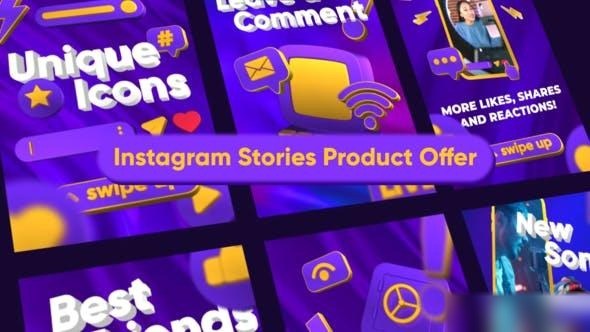 Videohive Instagram Stories Product Offer Openers template preview