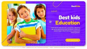 Videohive Best Kids Education Promo Video Displays template preview
