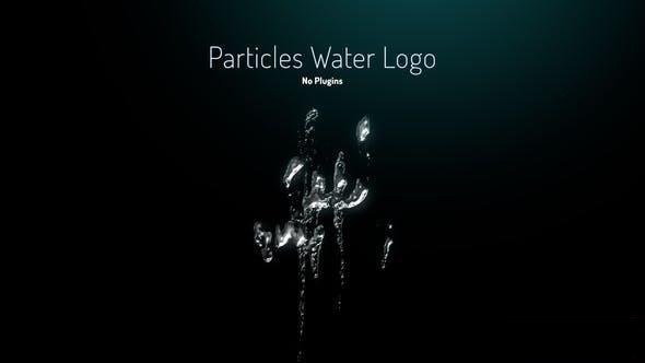 Videohive Particles Water Logo - No Plugins Logo Stings template preview