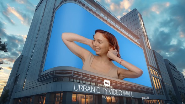 Videohive Urban City Video Wall Mockups Product Promo template preview