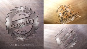 Videohive Wood Logo Logo Stings template preview