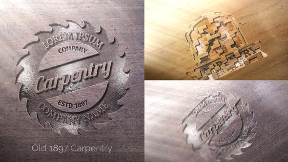 Videohive Wood Logo Logo Stings template preview