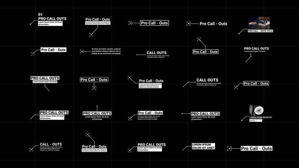 Videohive Call - Outs | AE Titles template preview
