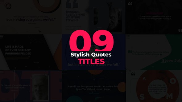 Videohive Stylish Quotes 51254025 Titles template preview