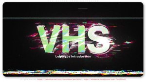 Videohive VHS Glitch Logo Animation Video Displays template preview