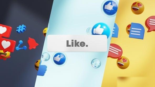 Videohive Social Media Logo Reveal 43333582 Openers template preview
