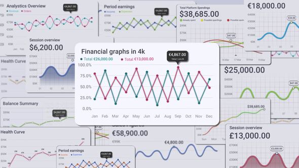 Videohive Financial Graphs & Analytics Infographics template preview