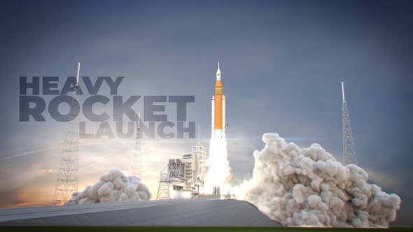 Videohive Heavy Rocket Launch Openers template preview