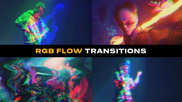 Videohive RGB Flow Transitions | After Effects Elements template preview