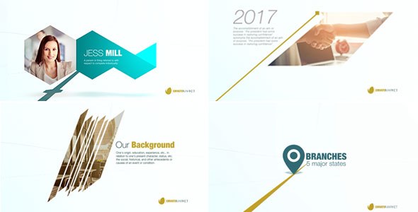 Videohive Corporate 3D Presentation Video Displays template preview