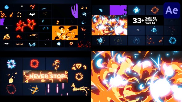 Videohive Flash FX Elements Pack | After Effects 44185797 Elements template preview