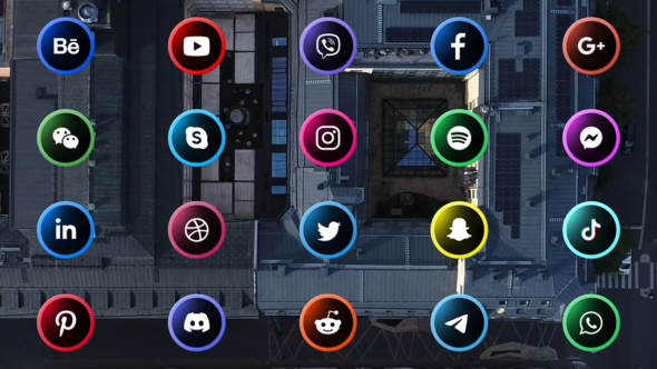 Videohive Social Media Buttons 43590970 Titles template preview