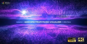 Audio Spectrum Music Visualizer Video Displays template preview