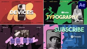 Videohive Smartphone Devices Typography for After Effects Titles template preview