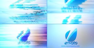 Videohive Clean Corporate Glitch Logo Stings template preview