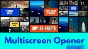 Videohive Multiscreen Slideshow | Typography Intro | Split Screen Opener Openers template preview