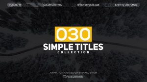 Simple Titles Video Displays template preview
