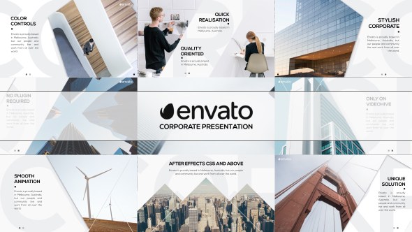 Videohive Stylish Presentation Video Displays template preview
