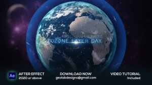 Videohive Ozone Layer Day Titles Video Displays template preview