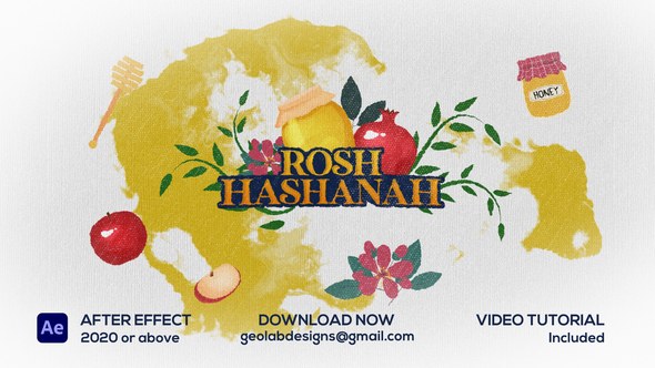 Videohive Rosh Hashanah Titles Openers template preview