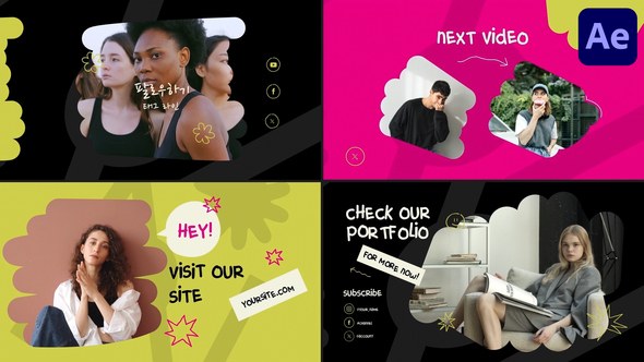 Videohive Youtube Slides | After Effects 52976604 Openers template preview