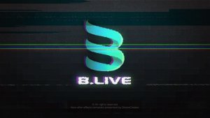 Simple Glitch Distortion Logo Video Displays template preview