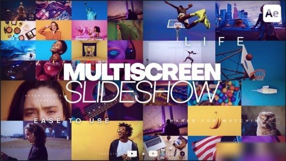 Videohive MultiScreen Slideshow 35072886 Openers template preview