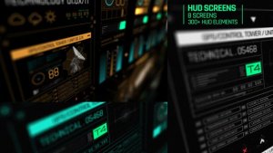 Videohive HUD Screens Video Displays template preview