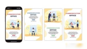 Videohive Communication Office Instagram Story Elements template preview