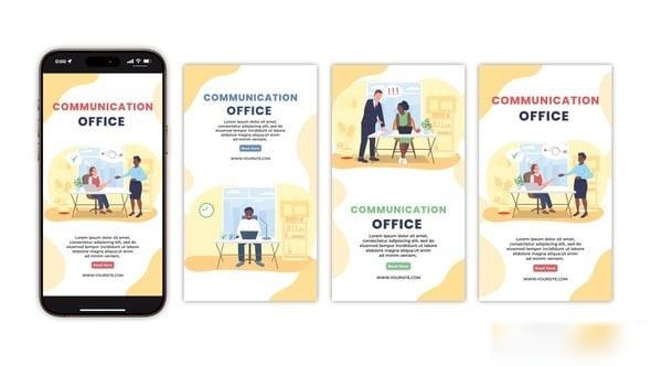 Videohive Communication Office Instagram Story