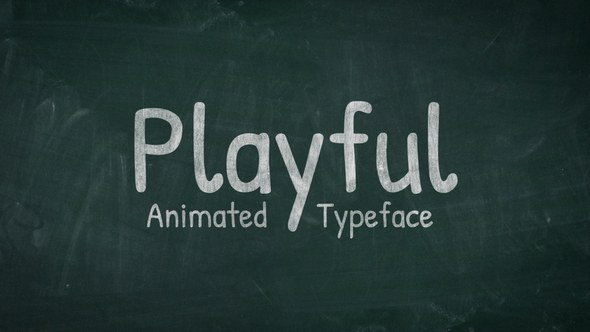 Videohive Playful - Animated Handwriting Typeface Titles template preview