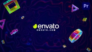Power Wave Logo Premiere Pro template preview