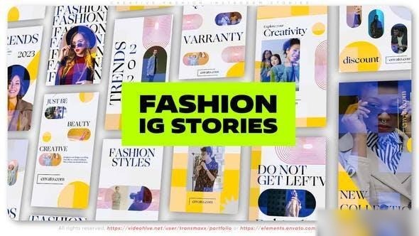 Videohive Creative Fashion Instagram Stories Openers template preview