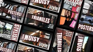 Videohive Noise Posters Video Displays template preview