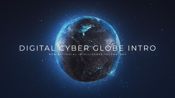 Videohive Digital Cyber Globe Intro Openers template preview