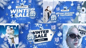 Videohive Winter Sale Fashion Promo After Effect Product Promo template preview