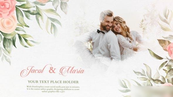Videohive Wedding Invitation Slideshow 34215322 Openers template preview