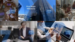 Videohive Corporate Timeline 57055564 Video Displays template preview
