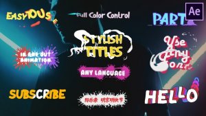 Videohive Stylish Titles | After Effects Titles template preview