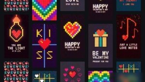 Videohive Valentines Day Pixel Stories Openers template preview