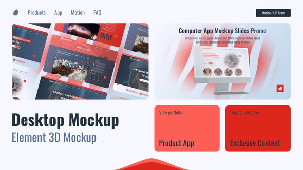 Videohive Website Mockup Product Promo template preview