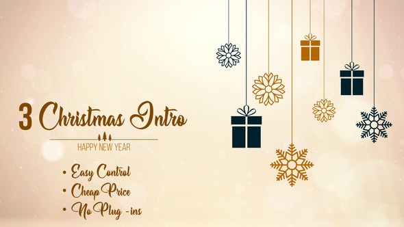 Videohive 3 Christmas Intro Broadcast-packages template preview