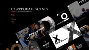 Videohive Corporate Titles Scenes Titles template preview