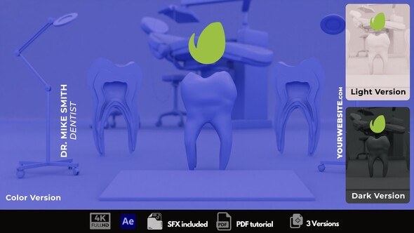 Videohive Dental Intro Logo Stings template preview