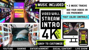 Videohive Media Streaming Content Intro Logo Video Displays template preview