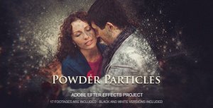 Powder Particles Video Displays template preview