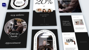 Videohive Salon Instagram Stories (6 in 1) Product Promo template preview