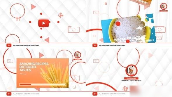 Videohive Youtube Food Intro Openers template preview