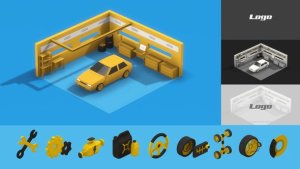 Videohive Auto Repair & Service Product Promo template preview