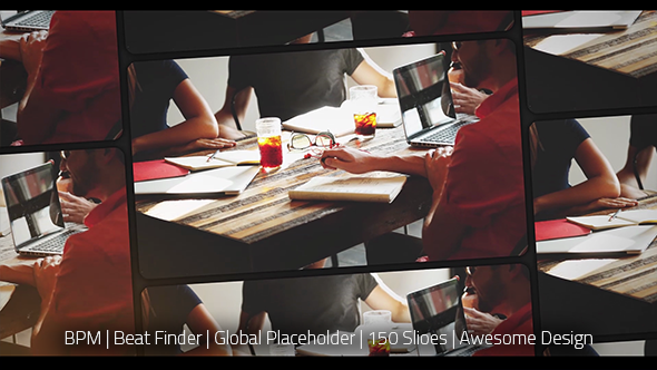 Videohive Frames BPM slideshow Video Displays template preview
